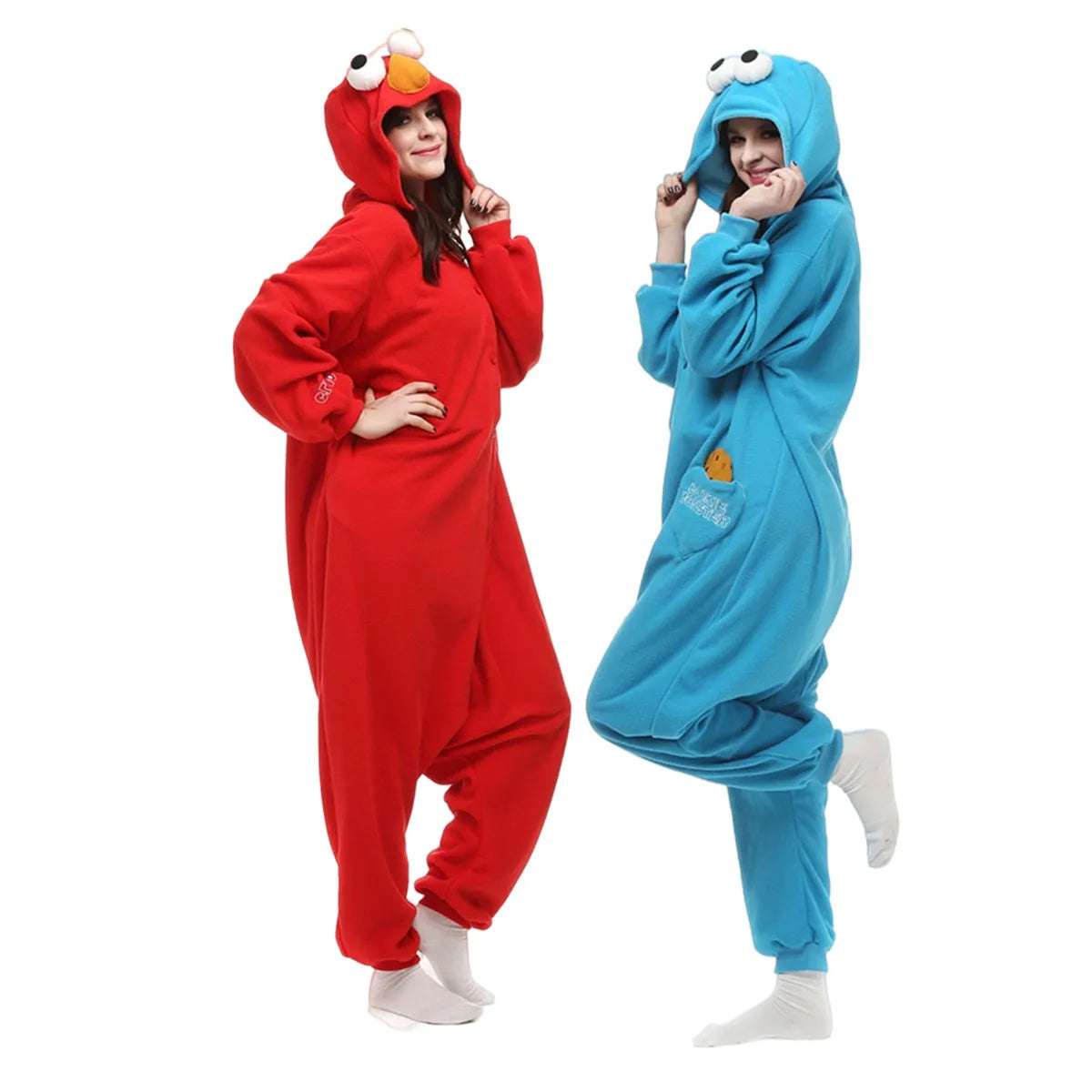 Cookie Monster-Inspired Fleece Onesie