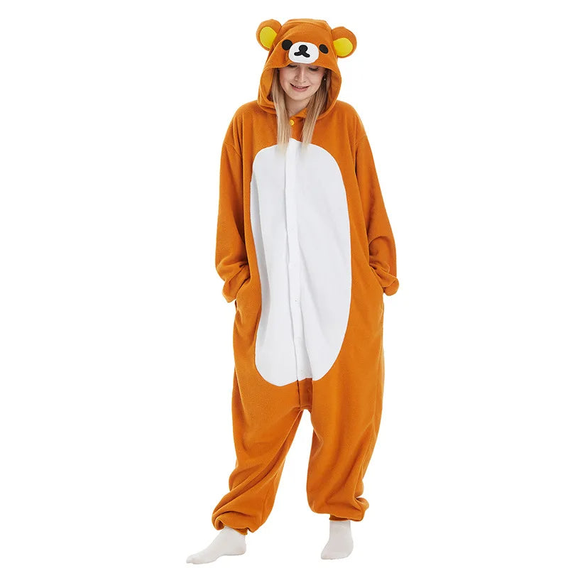 Rilakkuma Bear-Inspired Fleece Onesie