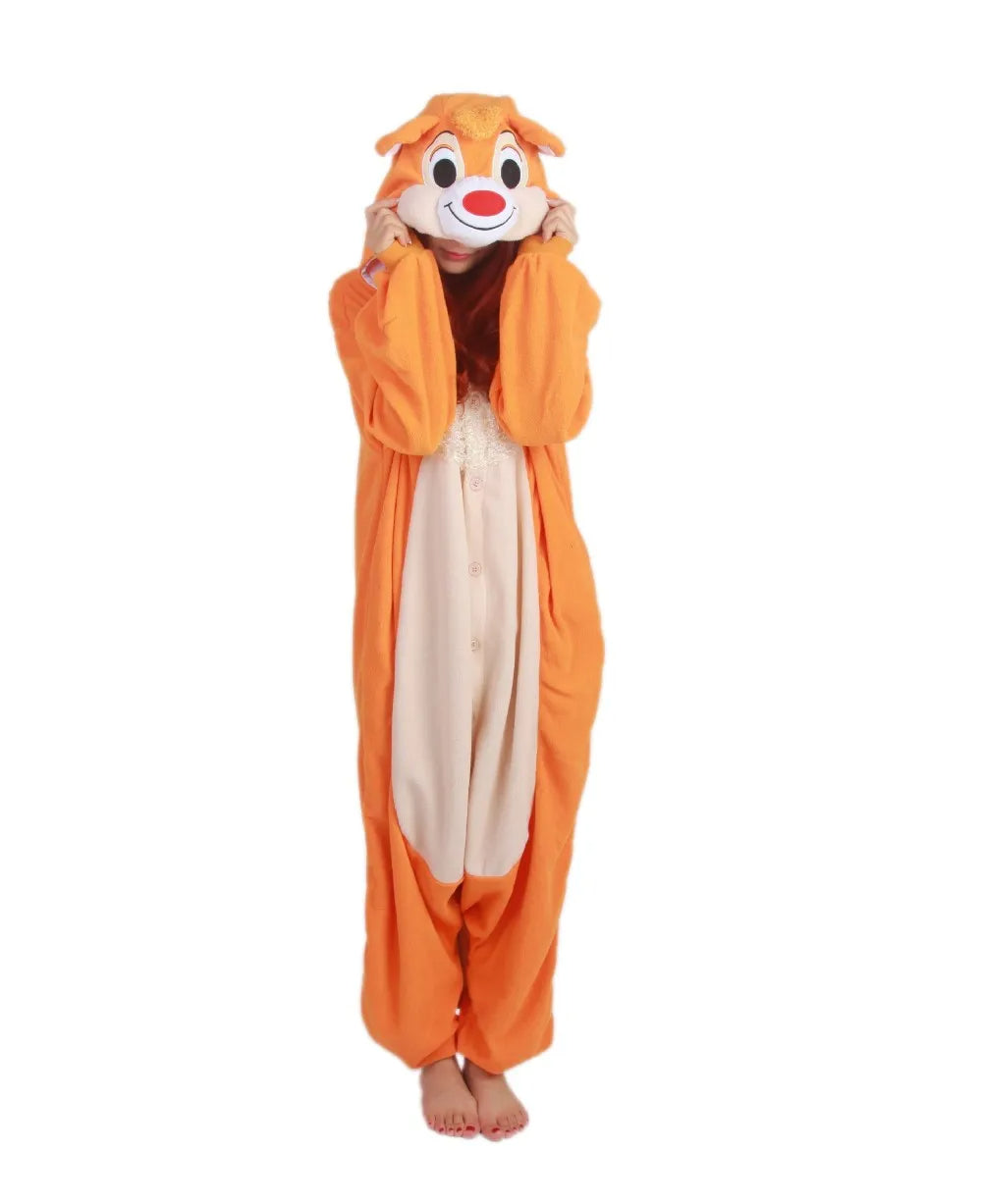 Chipmunk -Inspired Fleece Onesie