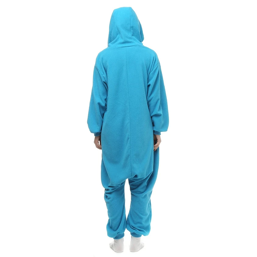 Cookie Monster-Inspired Fleece Onesie