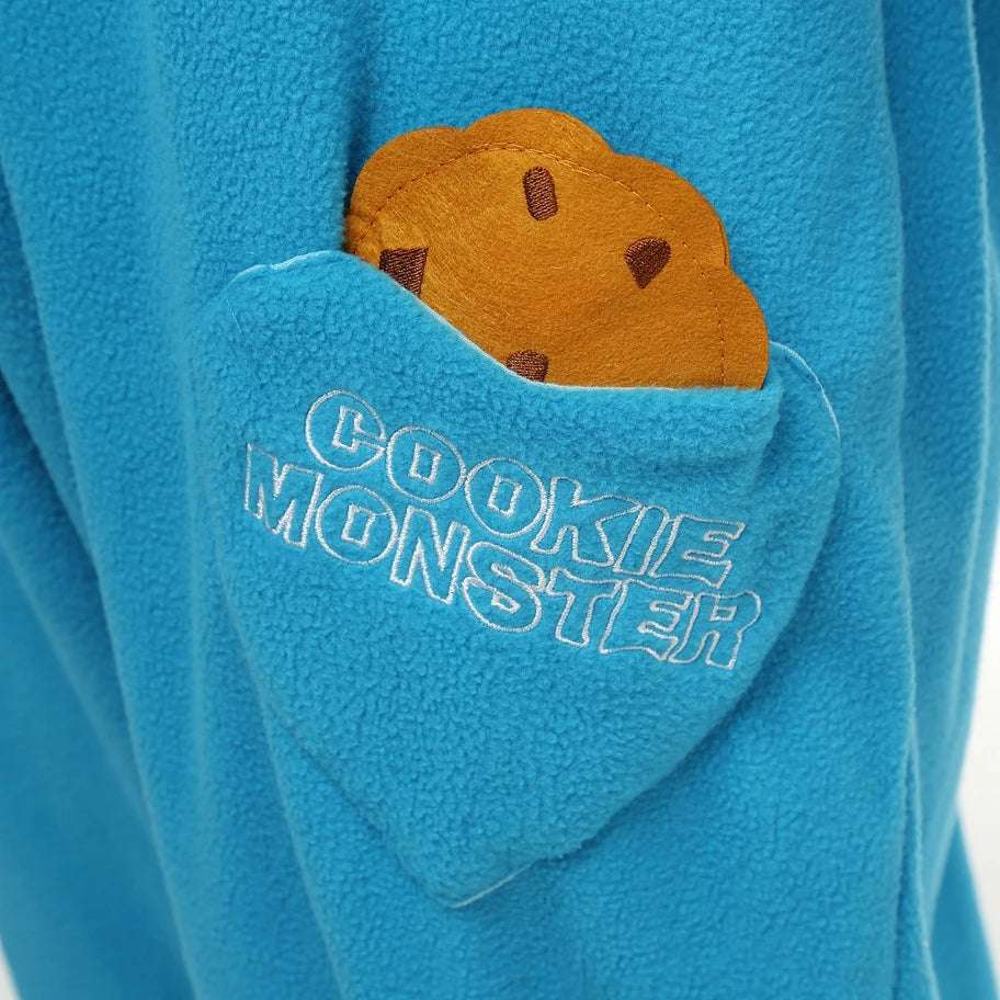 Cookie Monster-Inspired Fleece Onesie