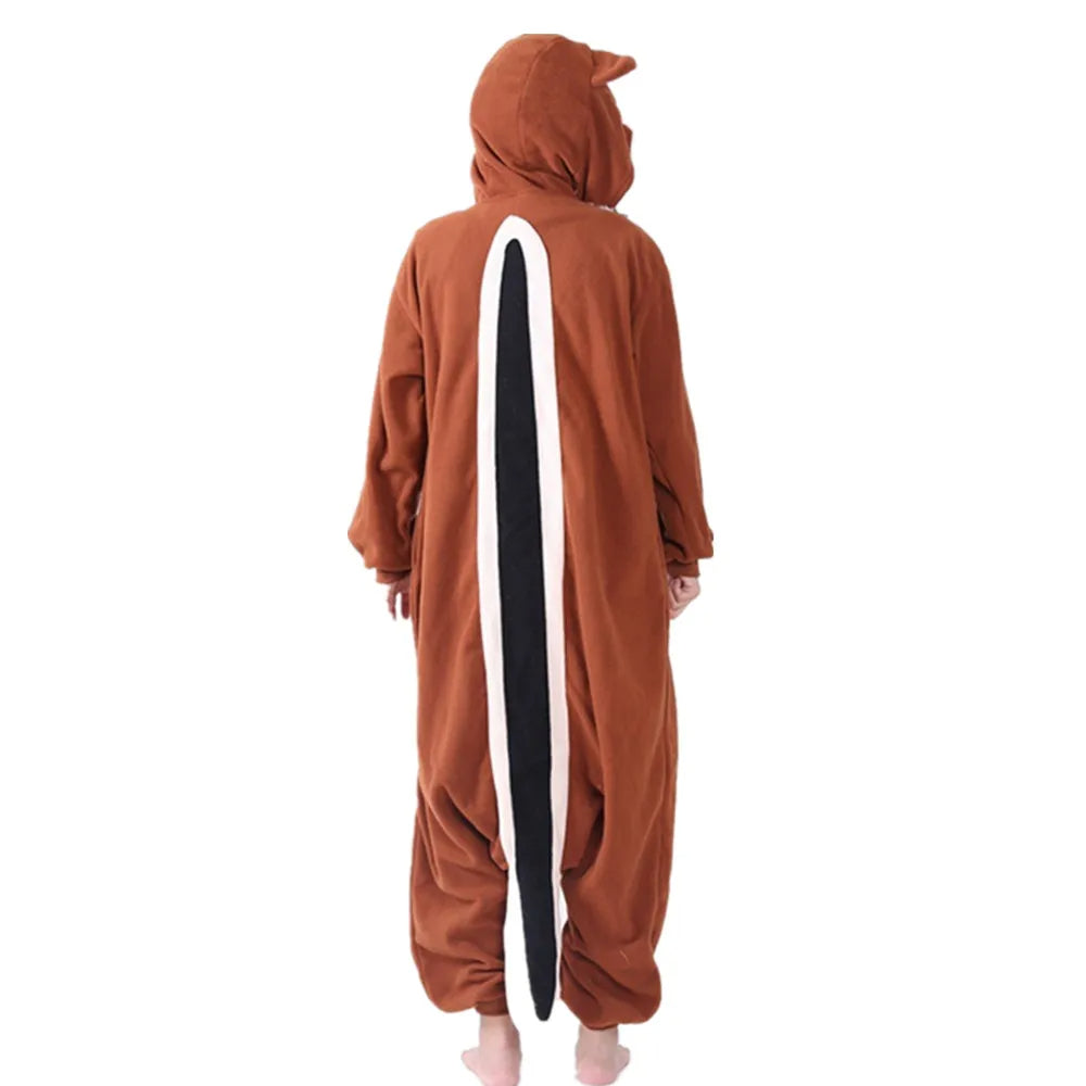 Chipmunk -Inspired Fleece Onesie
