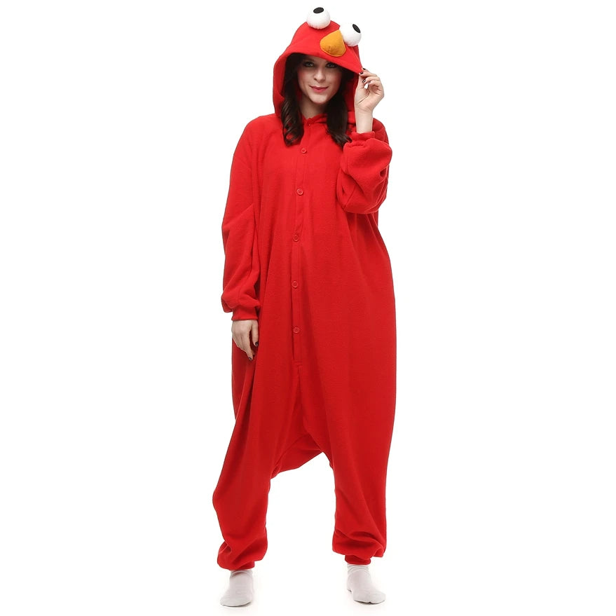 Cookie Monster-Inspired Fleece Onesie