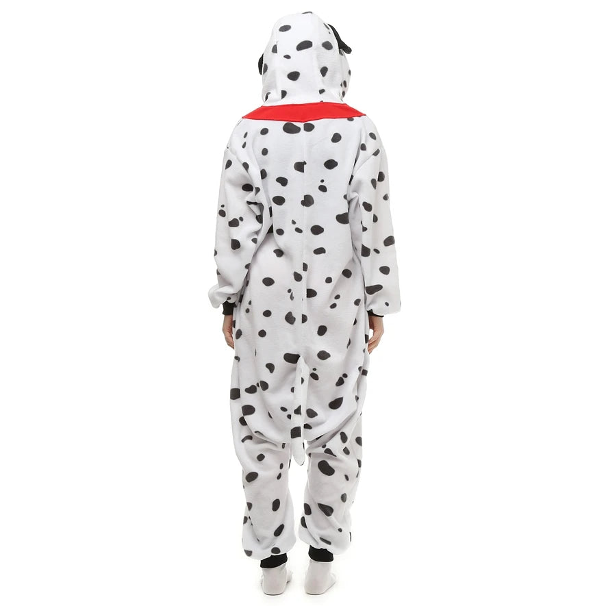 Dalmatian-Inspired Fleece Onesie