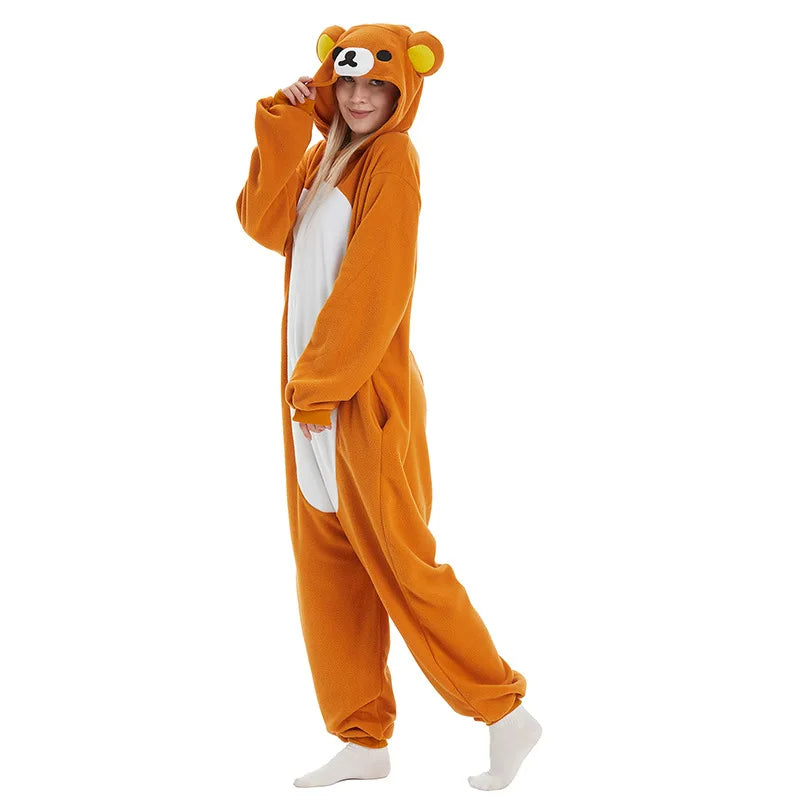 Rilakkuma Bear-Inspired Fleece Onesie