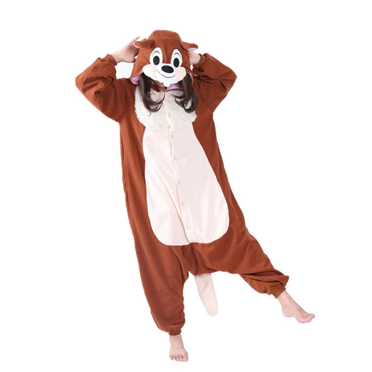 Chipmunk -Inspired Fleece Onesie