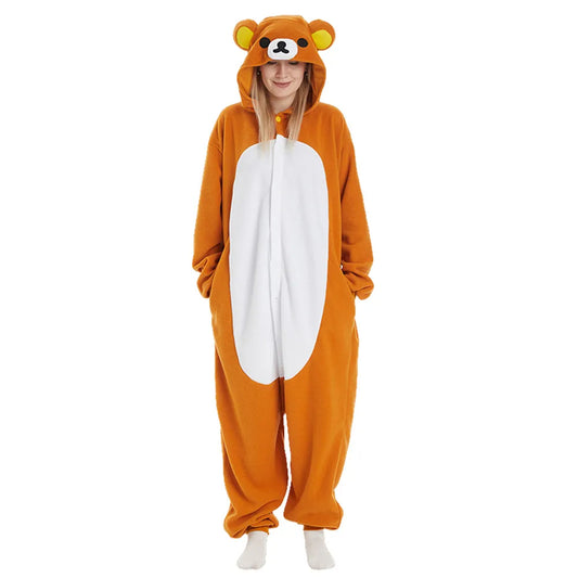Rilakkuma Bear-Inspired Fleece Onesie