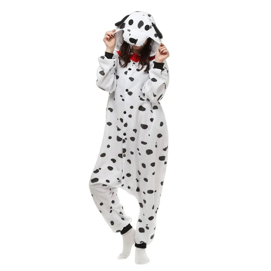 Dalmatian-Inspired Fleece Onesie
