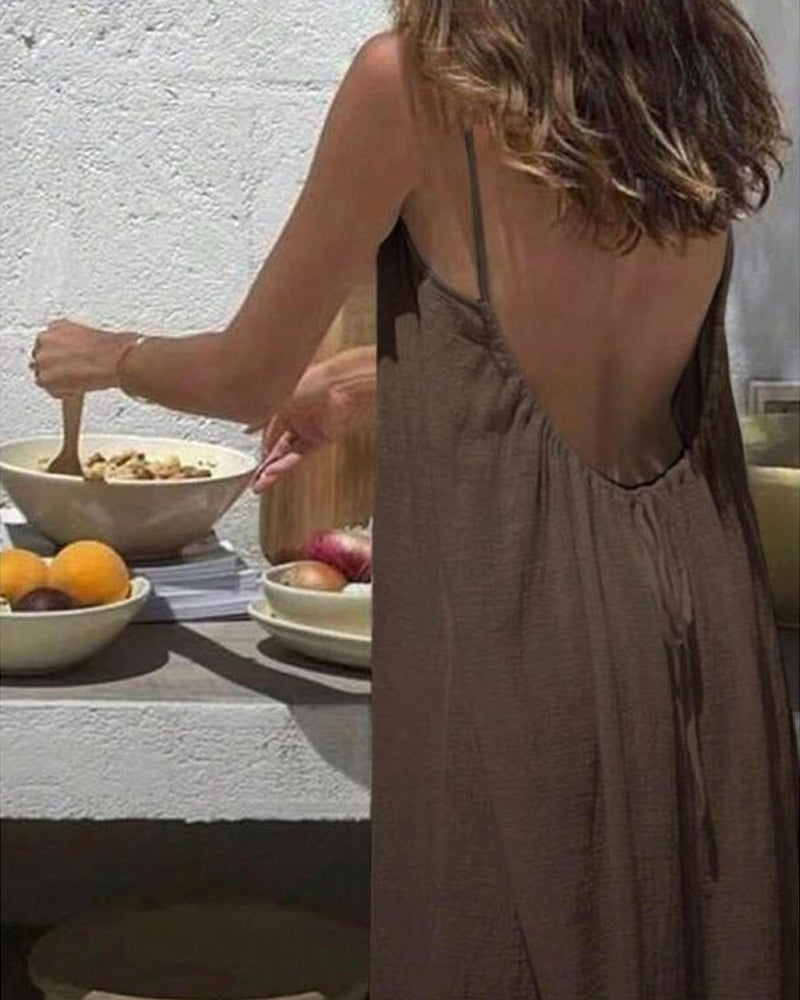 Lumiere Backless Cami Dress